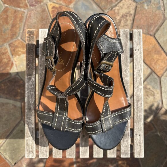 Hush Puppies platform wedge sandals. - Picture 8 of 11
